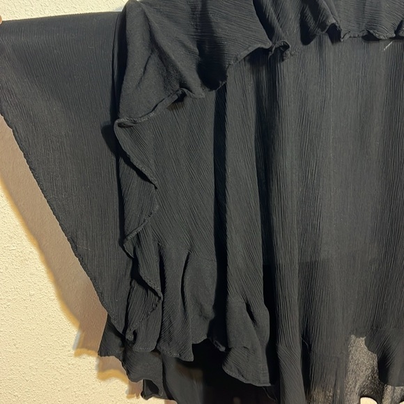 Intimately Free People Black Flowy Gauzy Crepe Tank Size Medium - Picture 5 of 14